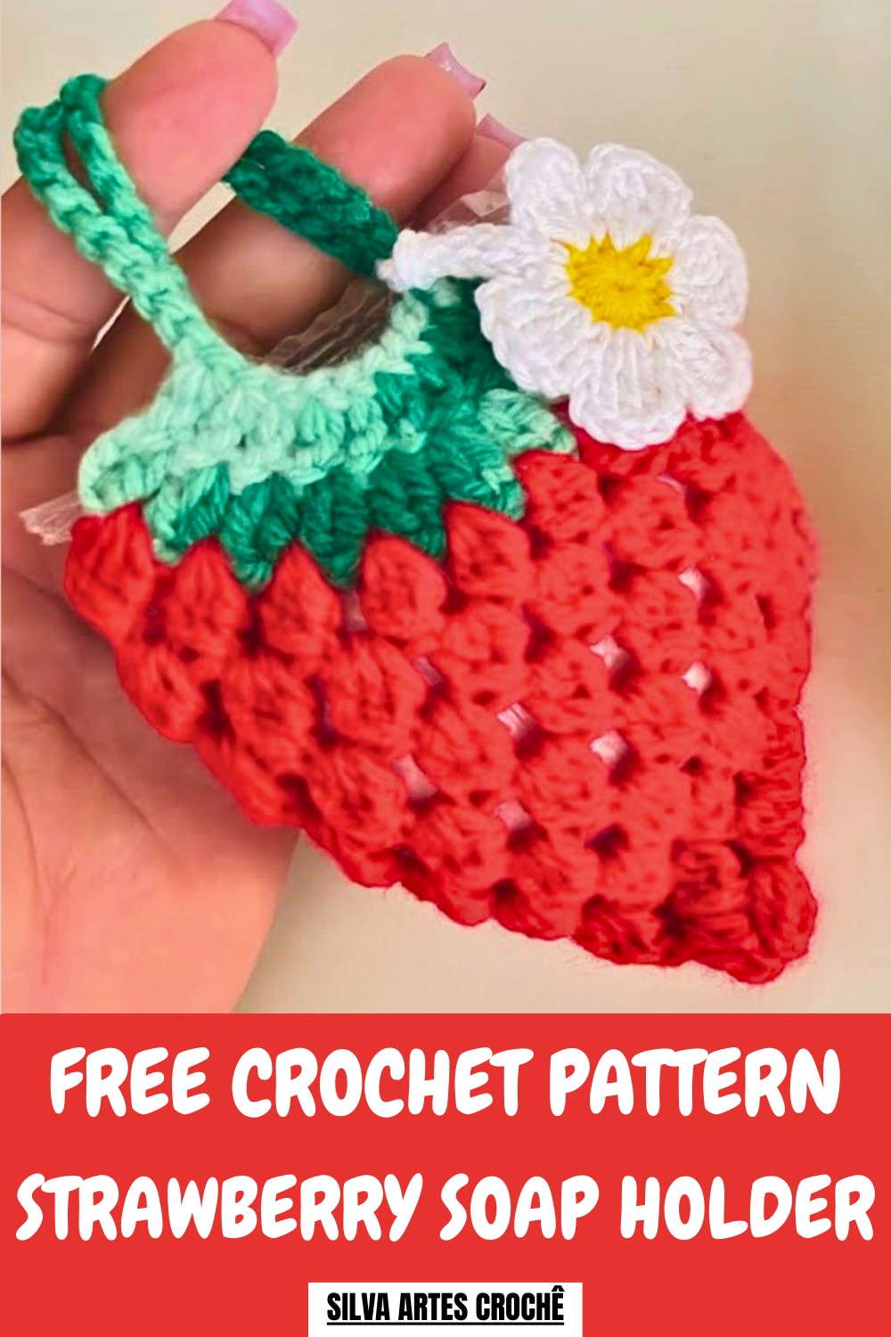 Crochet Strawberry Soap Holder Pattern
