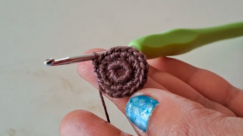 Crochet Sunflower Earrings Pattern 2