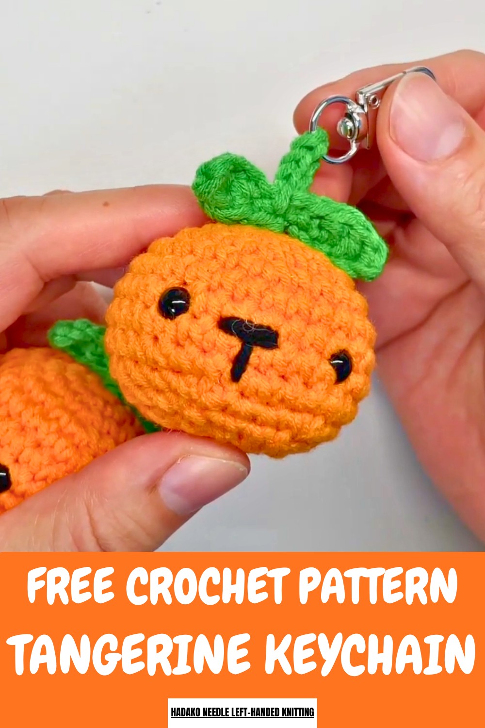 Crochet Tangerine Keychain Pattern