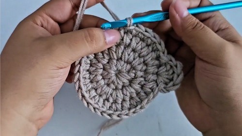 Crochet Teddy Bear Coasters Pattern 5