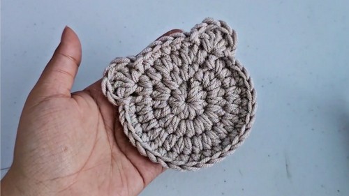 Crochet Teddy Bear Coasters Pattern 7