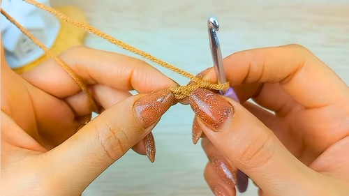 Crochet Triangle Beanie Hat Pattern 1