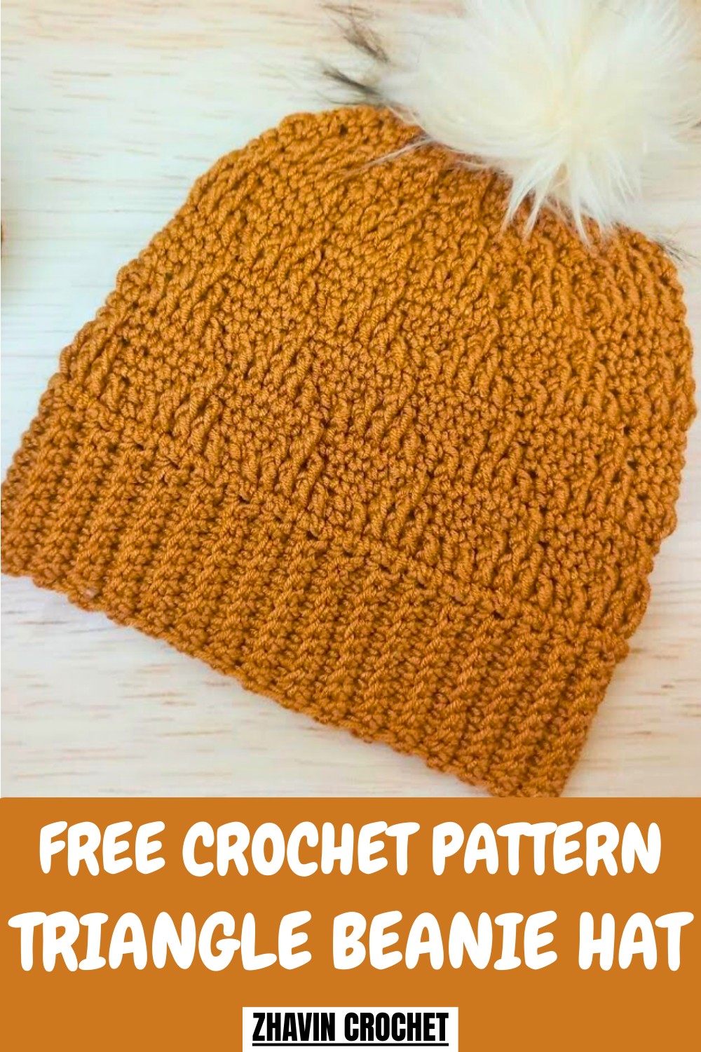 Crochet Triangle Beanie Hat Pattern