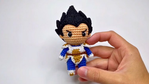 Crochet Vegeta Amigurumi Pattern 8