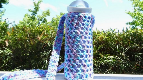 Crochet Water Bottle Holder Pattern 8