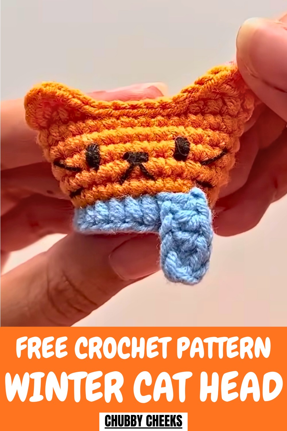 Crochet Winter Cat Head Pattern