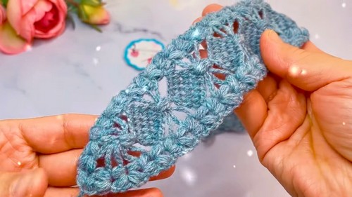 Crochet Wool Headband Pattern 6