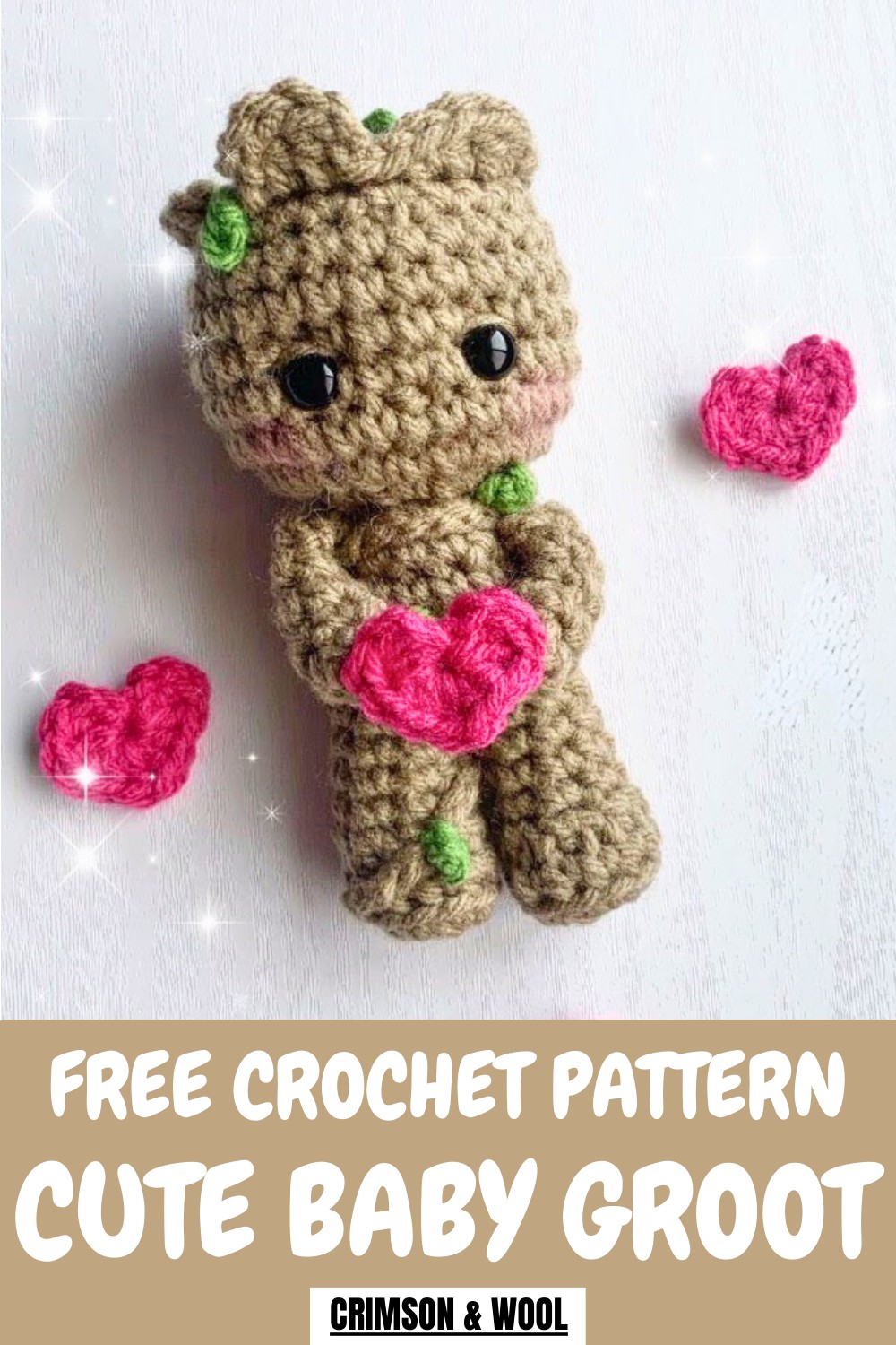 Cute Crochet Baby Groot Pattern