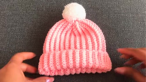 Easy Crochet Baby Hat Pattern 7