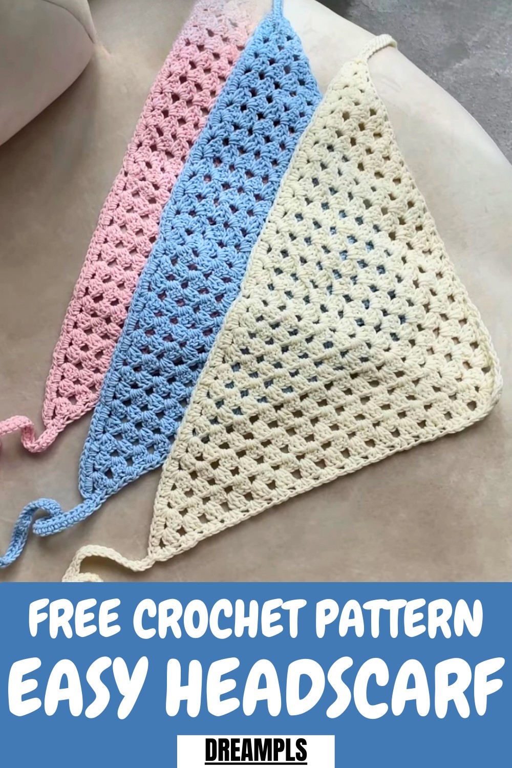 Easy Crochet Headscarf Pattern