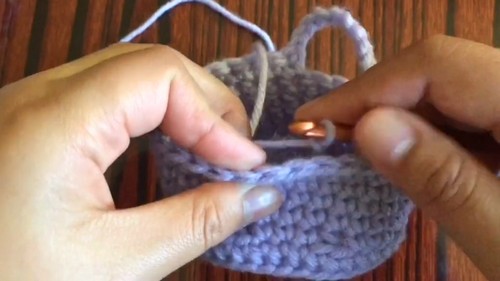 Easy Crochet Mini Baskets Pattern 5