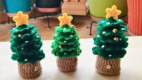 Mini Crochet Christmas Tree Pattern 8