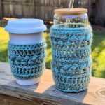 Quick Crochet Coffee Cozy Pattern 9
