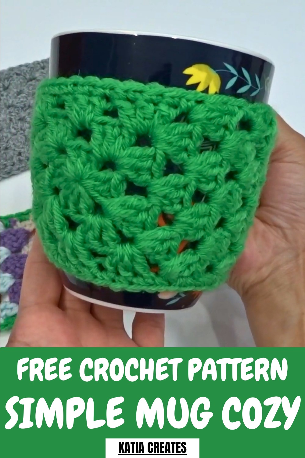 Simple Crochet Mug Cozy Pattern