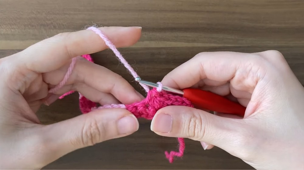 Crochet Powerpuff Heart Bag