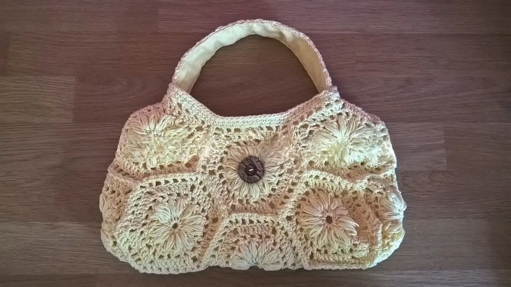 Crochet Flower Granny Bag