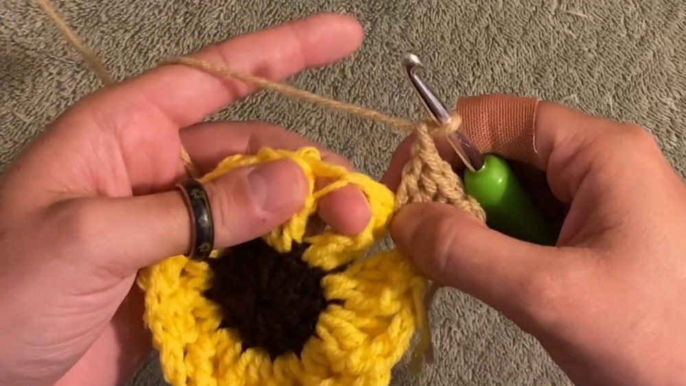 Crochet Flower Granny Bucket Hat