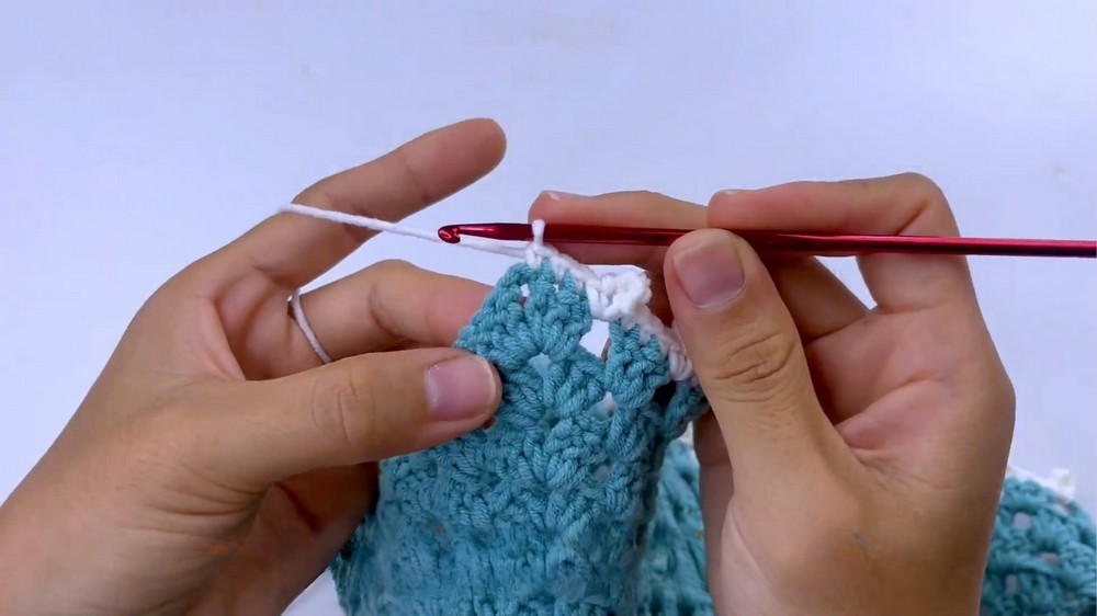 Crochet Granny Triangle Bandana