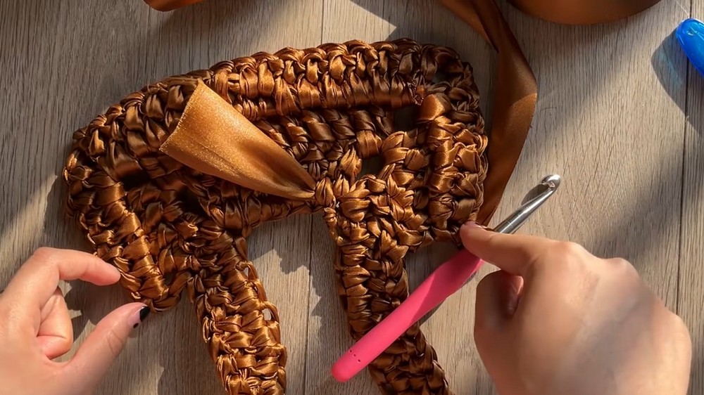 Crochet Ribbon Bag