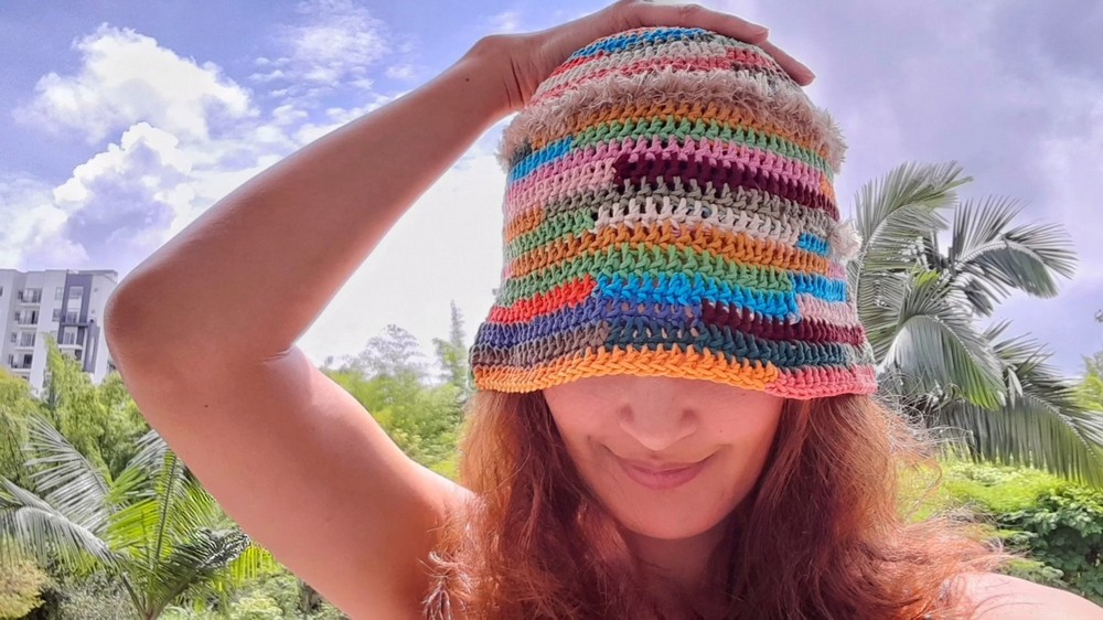 Crochet Colorful Bucket Hat