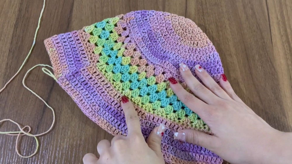 Crochet Granny Bucket Hat