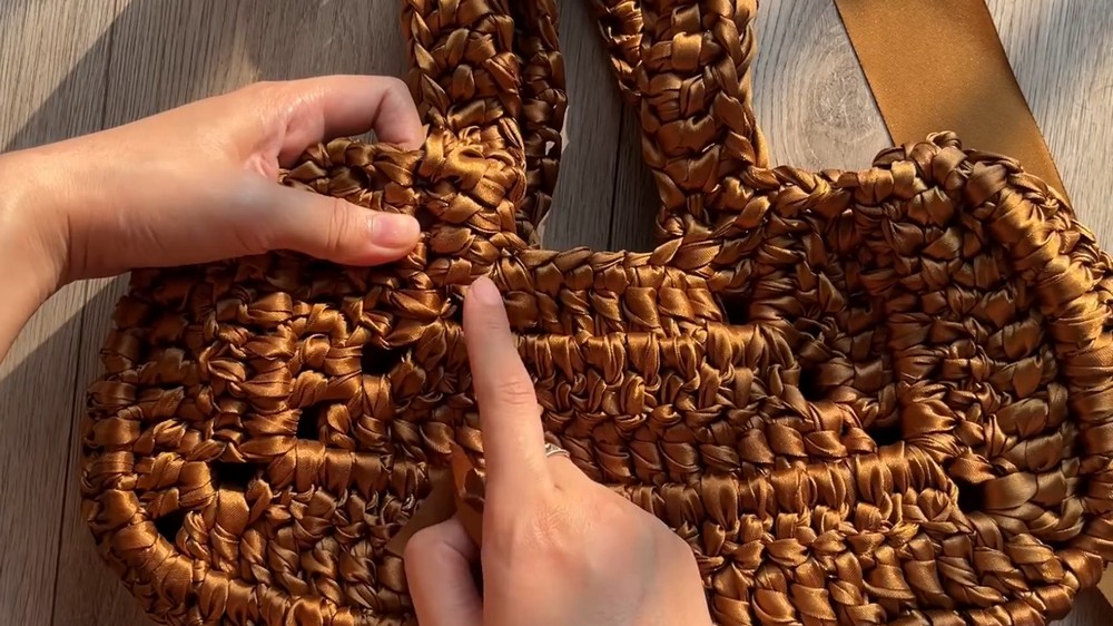 Crochet Ribbon Bag
