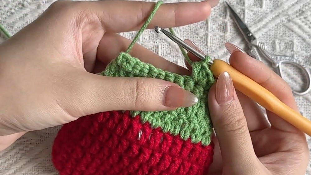 Crochet Baby Tomato Bag