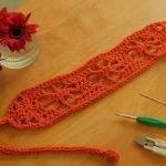 Crochet Lacy Flower Headband