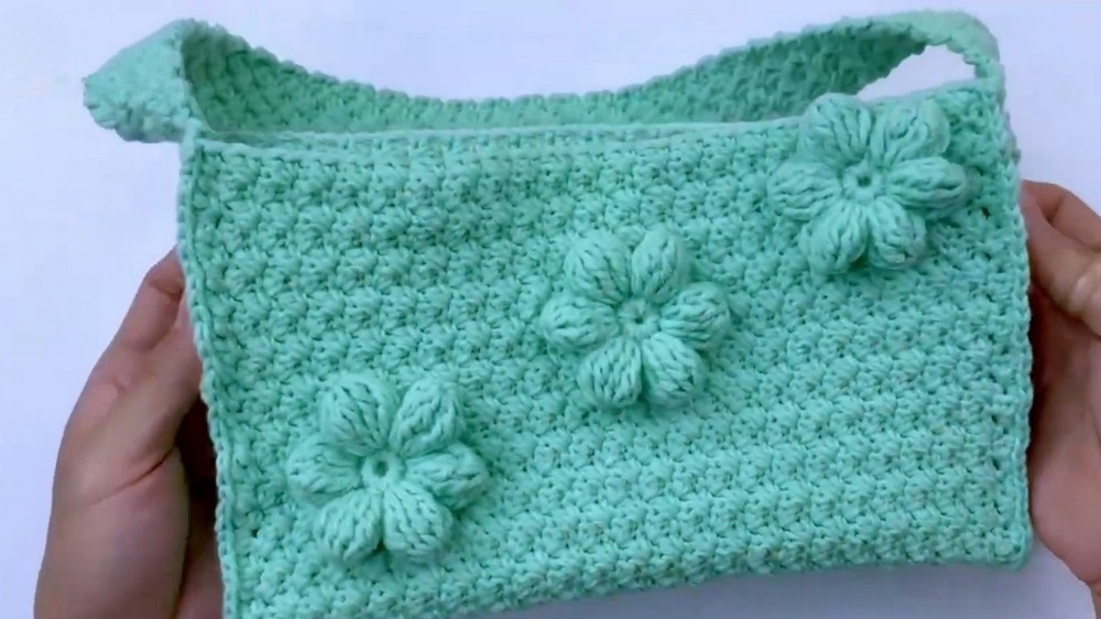 Crochet Daisy Shoulder Bag