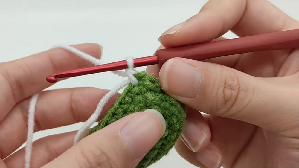 Crochet Watermelon Keychain