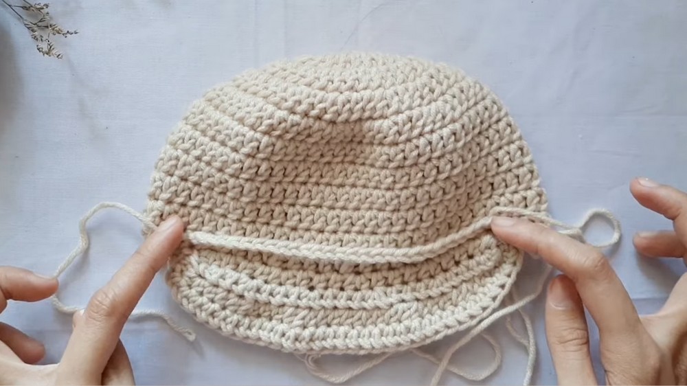 Crochet Baby Newsboy Cap