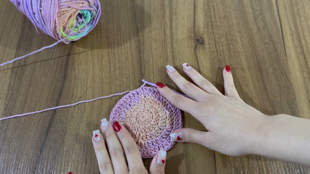 Crochet Rainbow Bucket Hat