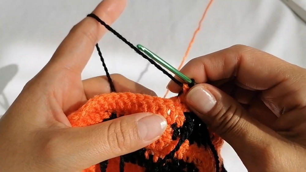 Crochet Pumpkin Treat Bag