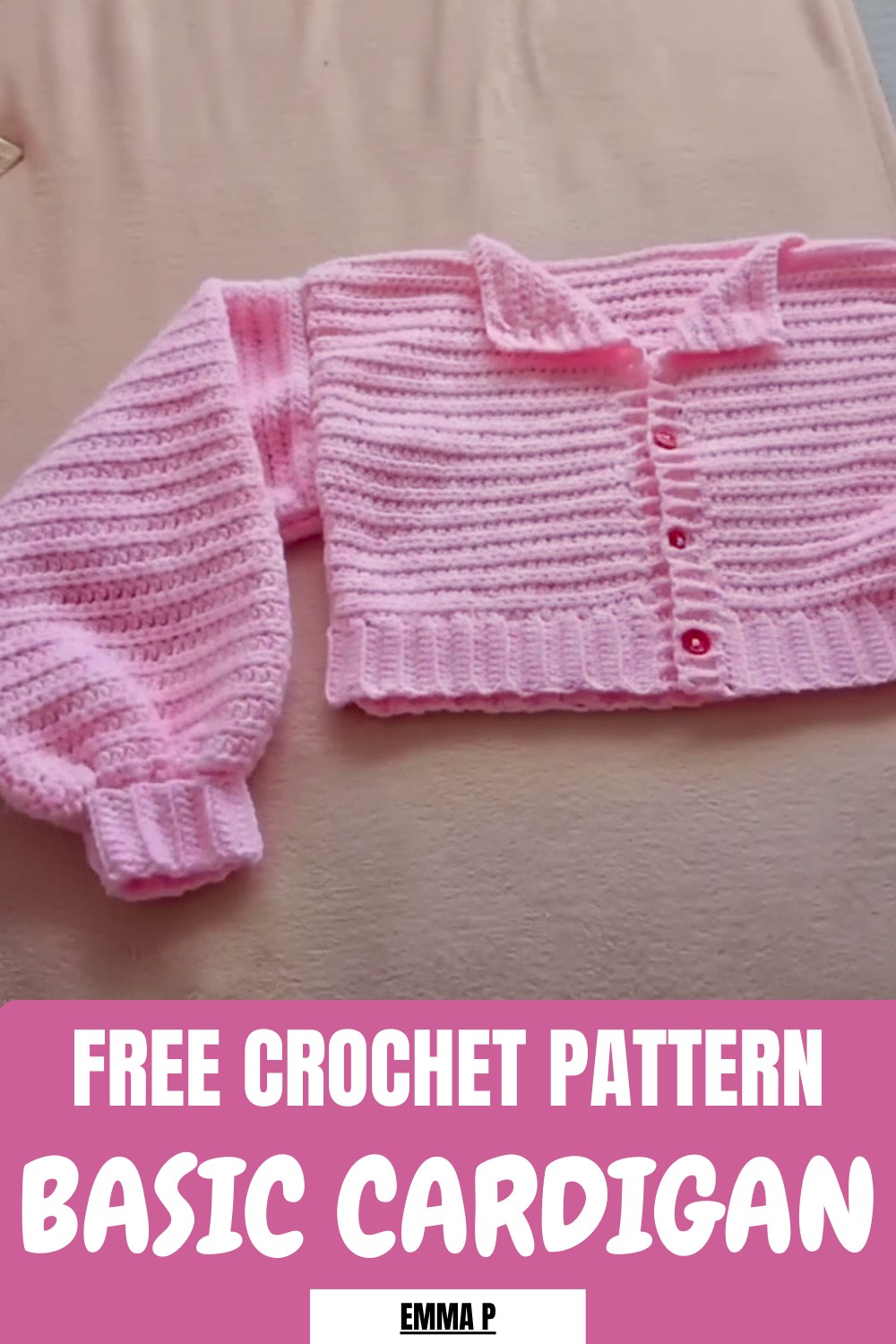 Basic Crochet Cardigan Pattern