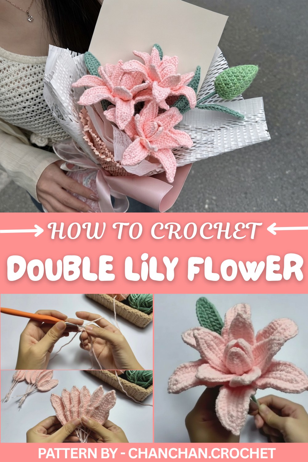 Beautiful Crochet Double Lily Flower Pattern for Floral Projects (1)