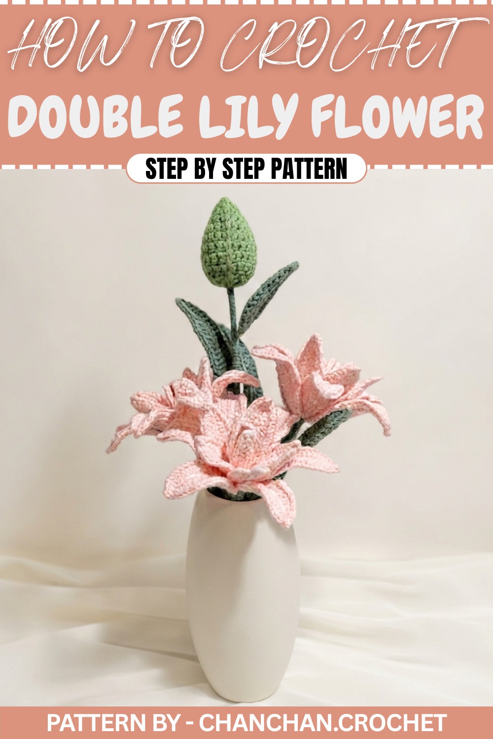 Beautiful Crochet Double Lily Flower Pattern for Floral Projects