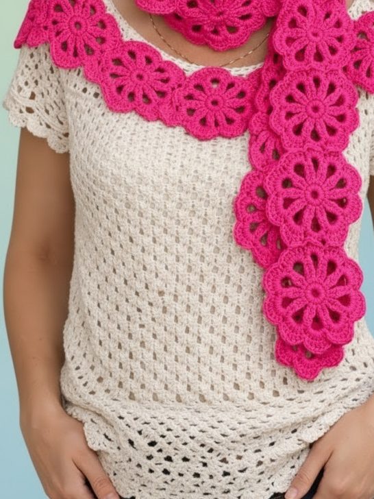 Beautiful Crochet Scarf Pattern 9