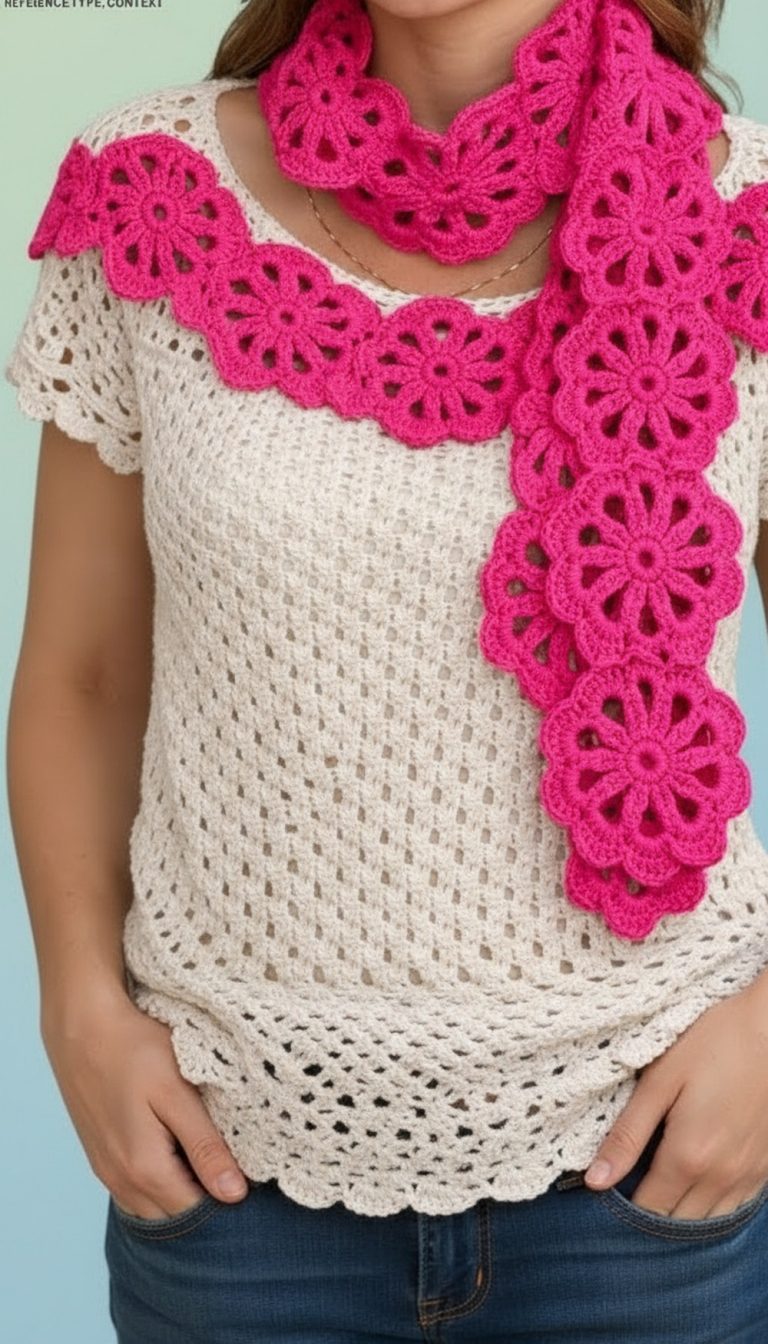 Beautiful Crochet Scarf Pattern 9