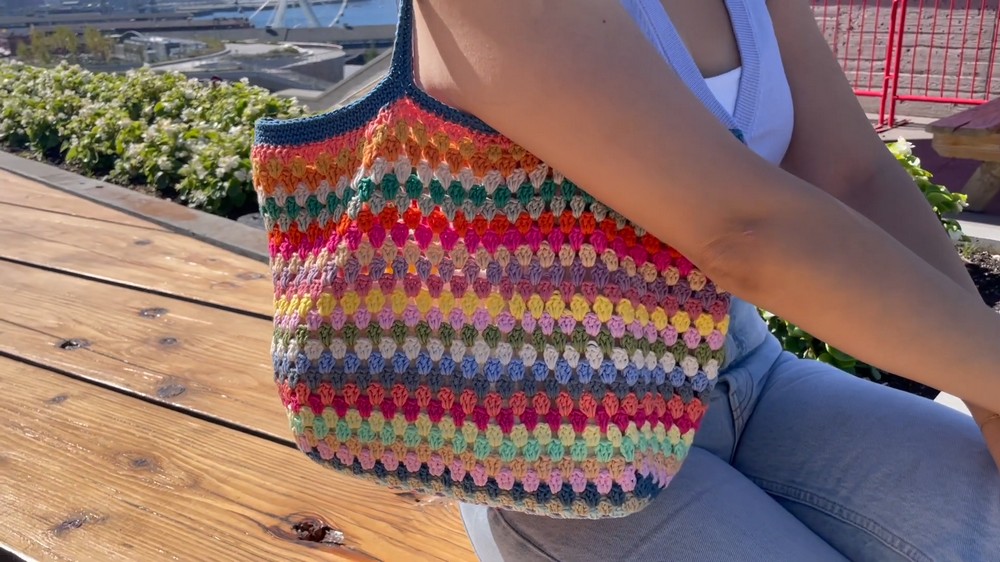 Crochet Colorful Granny Bag