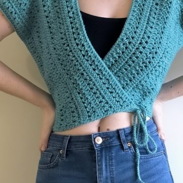 Braided Lace Crochet Wrap Top Pattern 8
