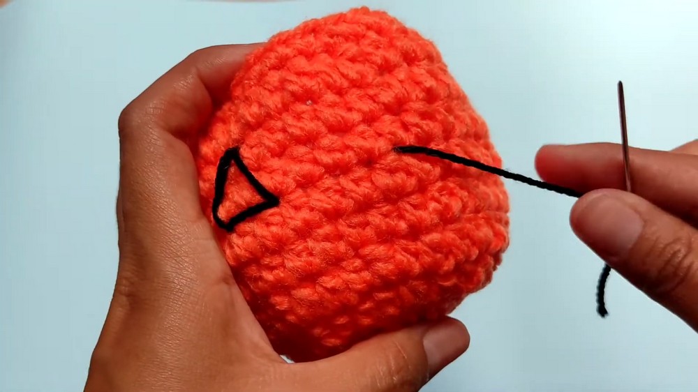 Crochet Pumpkin Treat Basket