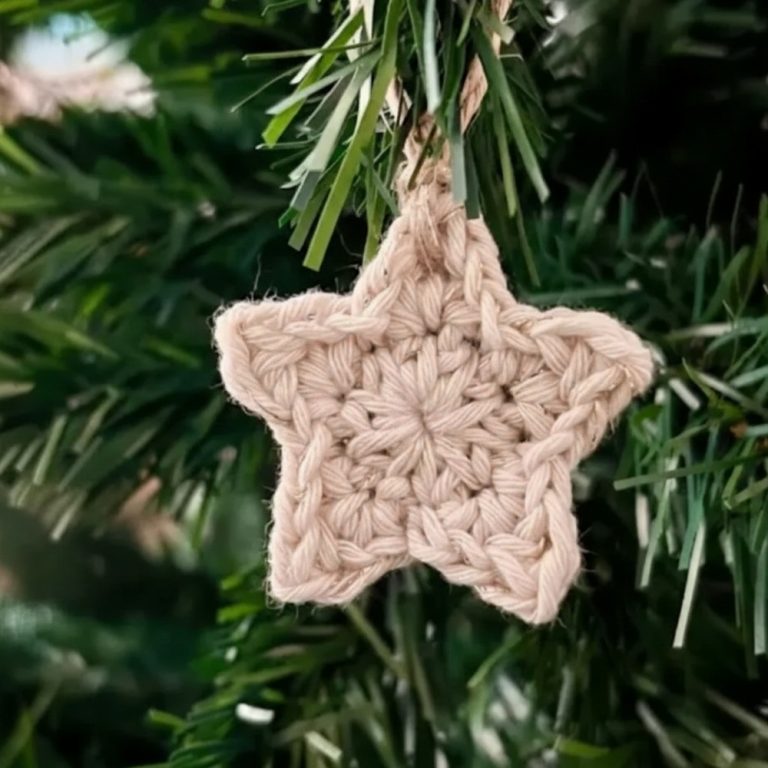 Step-by-Step Free Crochet Tree Star Pattern for Beginners
