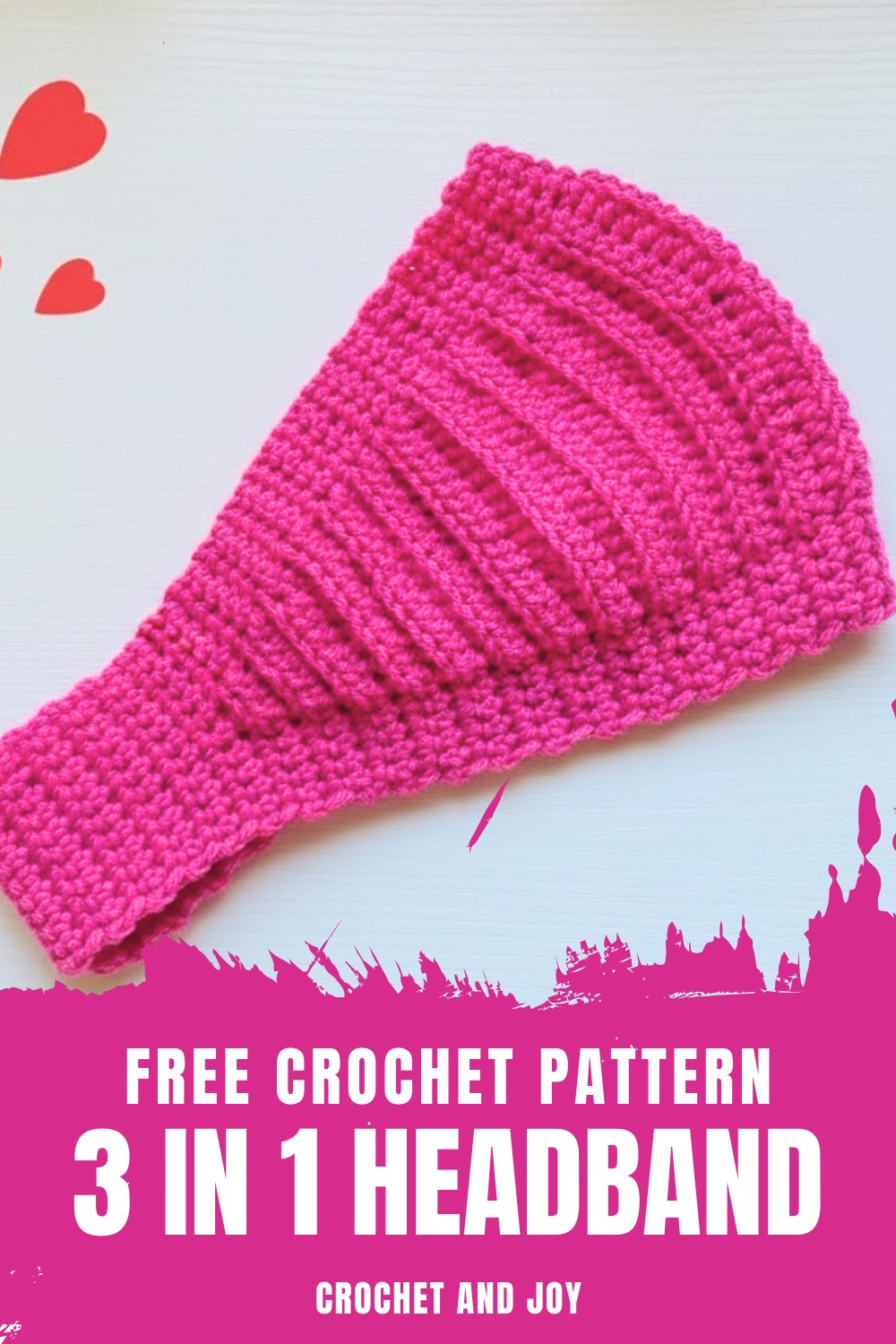 Crochet 3 In 1 Headband Pattern