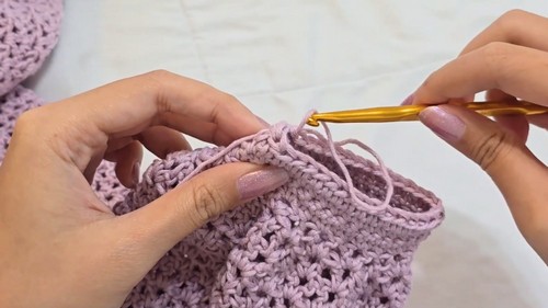 Crochet Aisla Mesh Cardigan Pattern 7