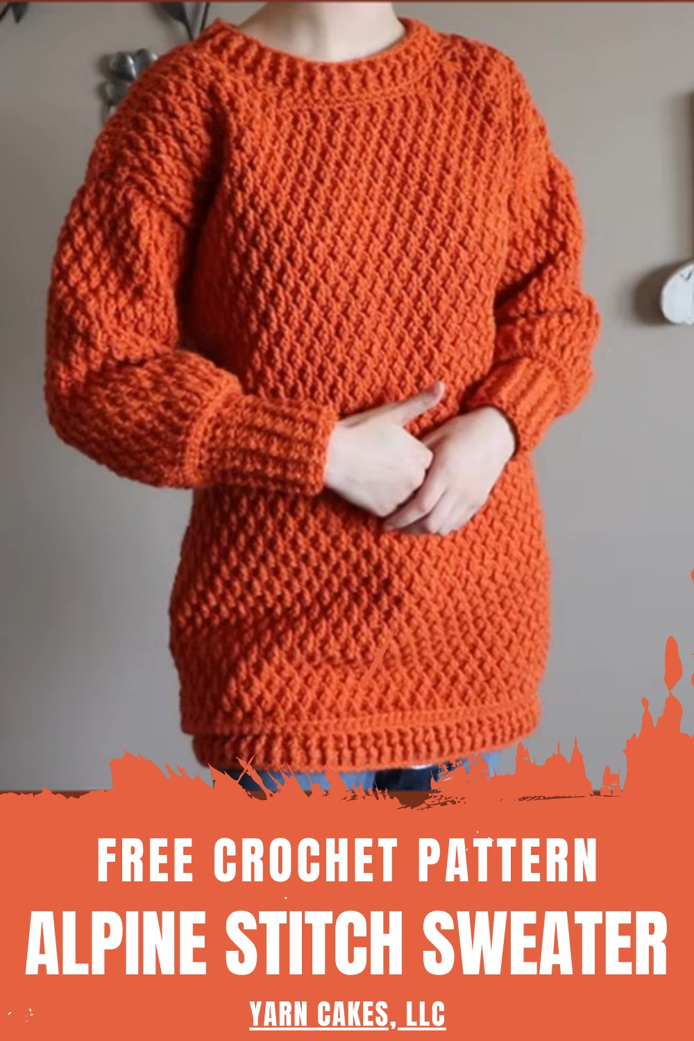 Crochet Alpine Stitch Sweater