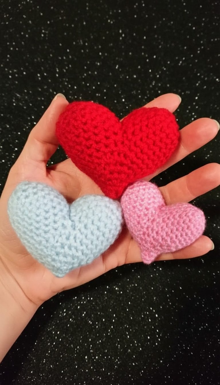 Crochet Amigurumi Heart Pattern 10