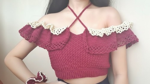 Crochet Aurora Off Shoulder Pattern 8