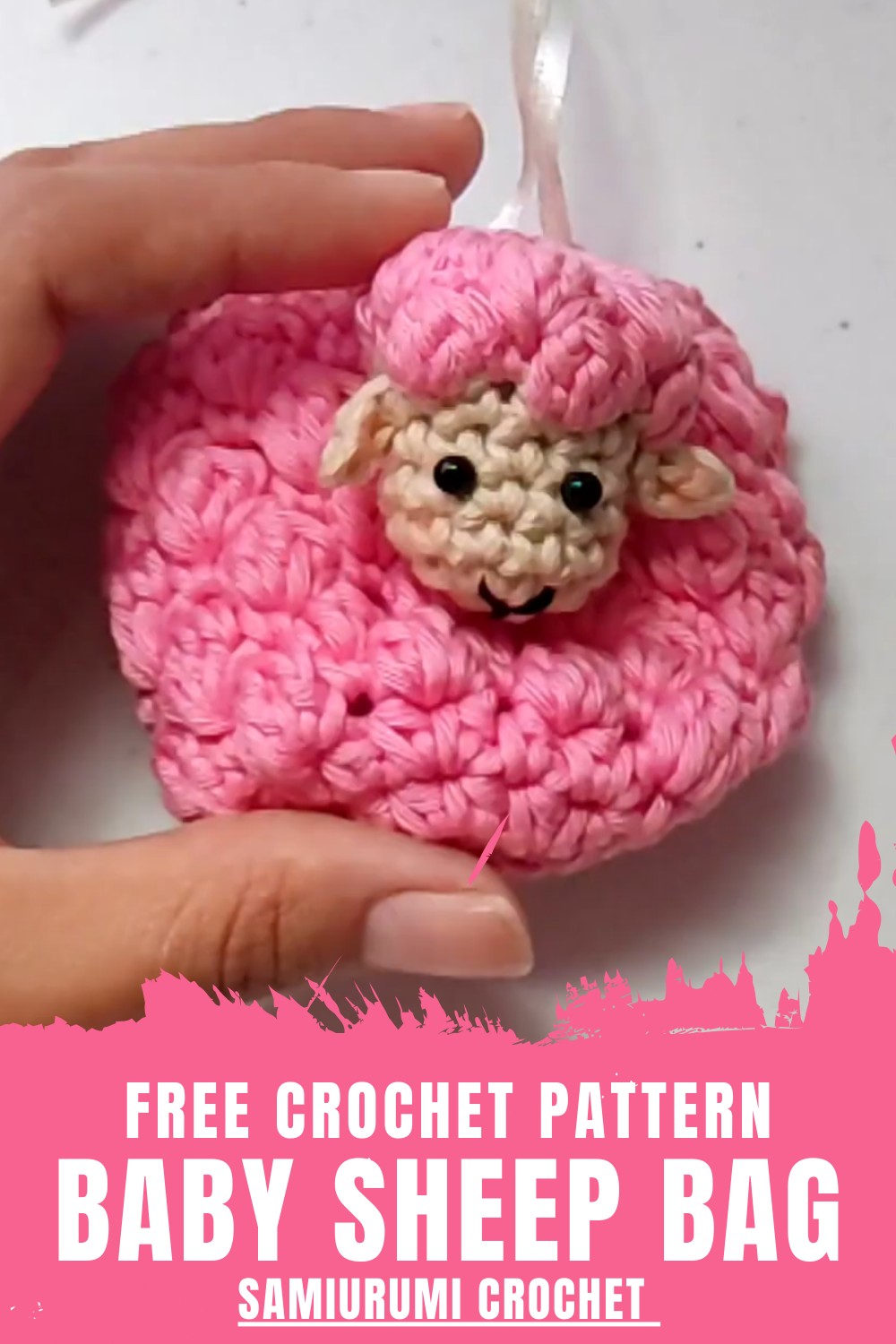 Crochet Baby Sheep Bag
