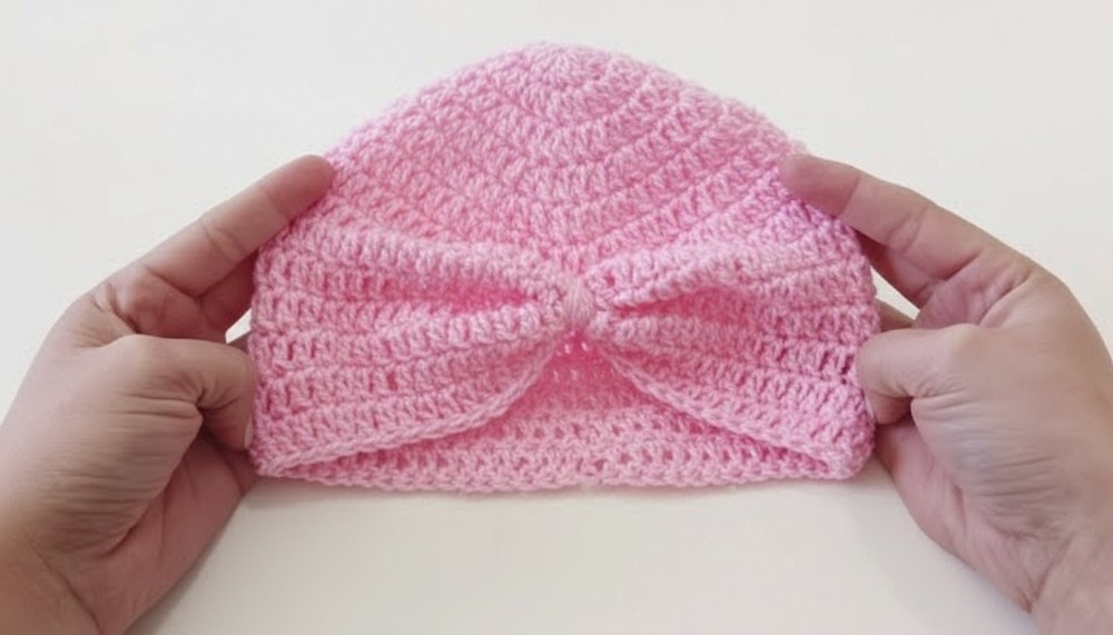 Crochet Baby Turban Hat Pattern 10