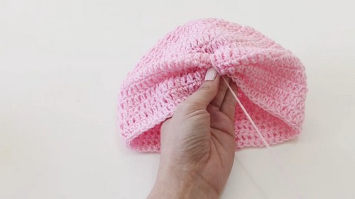 Crochet Baby Turban Hat Pattern 8